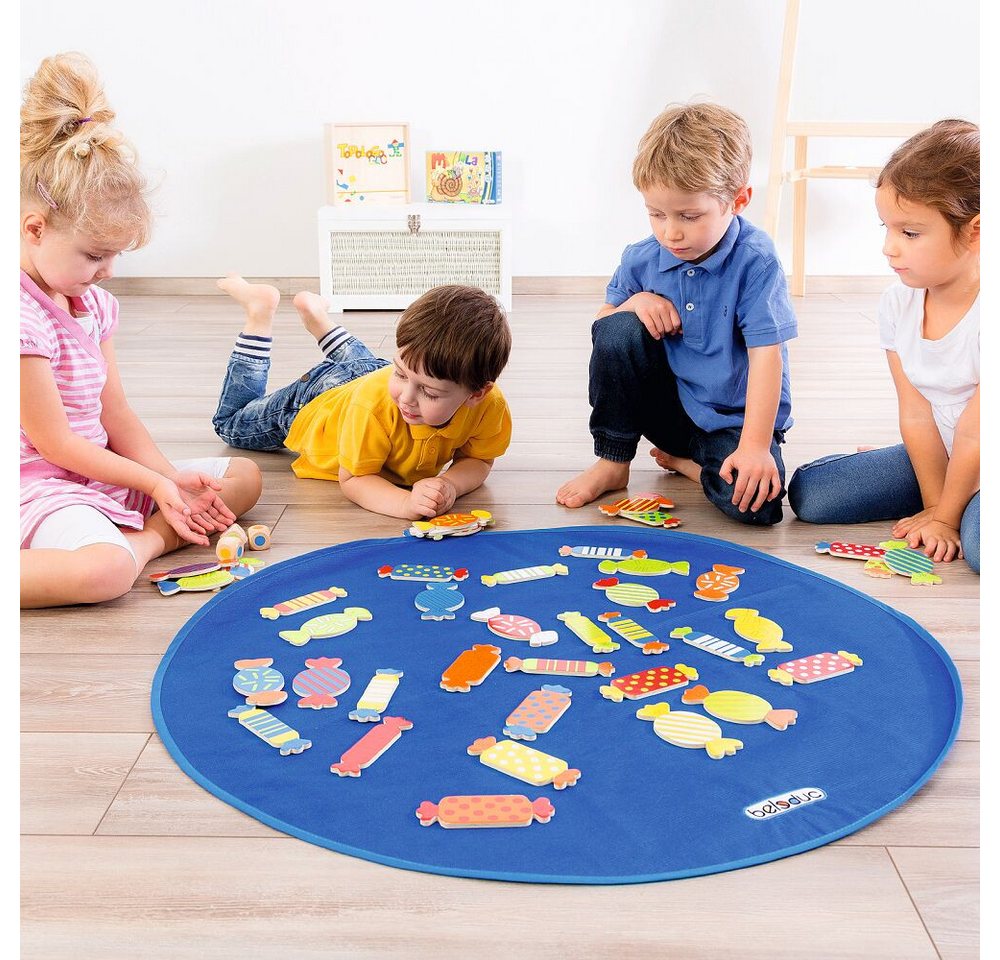 Kinderteppich Spielteppich XXL Candy, beleduc, Lustiges Gesellschaftsspiel für Kinder von beleduc