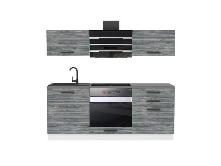 Belini Küchenzeile Premium Komplettversion 180 cm Grau Anthrazit Glamour Wood mit Arbeitsplatte SOPHIA Hersteller TOR SOPHIA/0/WT/GW/B/B1 Belini Küchenzeile Premium Komplettversion 180 cm Grau Anthrazit Glamour Wood mit Arbeitsplatte SOPHIA Hersteller TOR SOPHIA/0/WT/GW/B/B1 von belini