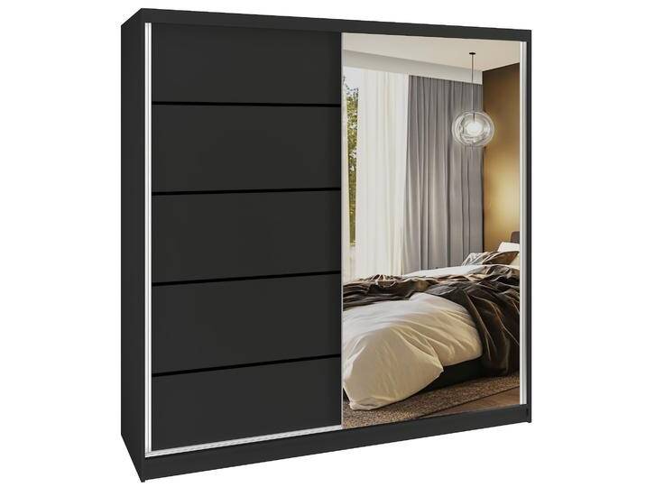 Kleiderschrank SERENITY Schiebeschrank 200 cm schwarz matt Hersteller MBP SERENITY SZP5/0/B/B/0/HIAL Kleiderschrank SERENITY Schiebeschrank 200 cm schwarz matt Hersteller MBP SERENITY SZP5/0/B/B/0/HIAL von belini