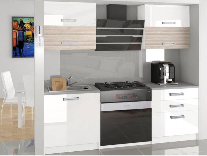 Küchenzeile 120 cm Eiche weiß glänzend wotan Eiche sonoma mit Arbeitsplatte Hersteller INF ELEGANTA/2/WT/WATW/0/D Küchenzeile 120 cm Eiche weiß glänzend wotan Eiche sonoma mit Arbeitsplatte Hersteller INF ELEGANTA/2/WT/WATW/0/D von belini