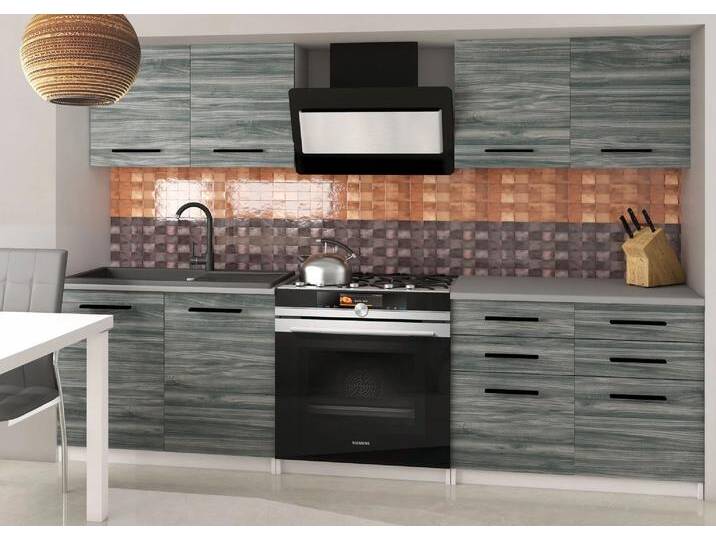 Küchenzeile Belini 160 cm grau-anthrazit Glamour Wood mit Kompakto2 Arbeitsplatte Hersteller TOR KOMPAKTO2/2/WT/GW1/0/B1 Küchenzeile Belini 160 cm grau-anthrazit Glamour Wood mit Kompakto2 Arbeitsplatte Hersteller TOR KOMPAKTO2/2/WT/GW1/0/B1 von belini