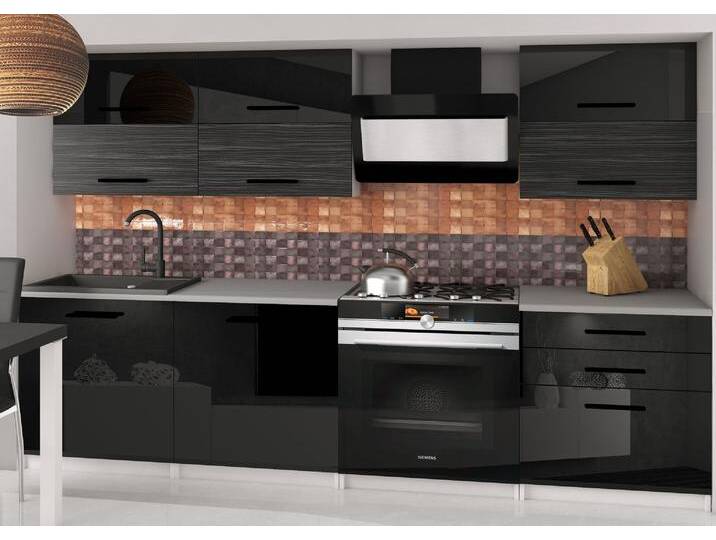 Küchenzeile Belini 180 cm schwarz glänzend / königliches Ebenholz mit Arbeitsplatte Primera2 Hersteller INF PRIMERA2/2/WT/BHKB/0/B1 Küchenzeile Belini 180 cm schwarz glänzend / königliches Ebenholz mit Arbeitsplatte Primera2 Hersteller INF PRIMERA2/2/WT/BHKB/0/B1 von belini