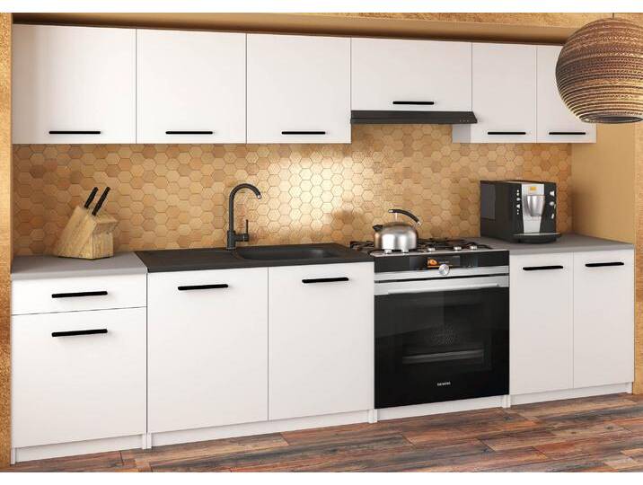 Küchenzeile Belini 240 cm weiß matt mit Arbeitsplatte Uniqa2 Hersteller TOR UNIQA2/5/WT/WT/0/B1 Küchenzeile Belini 240 cm weiß matt mit Arbeitsplatte Uniqa2 Hersteller TOR UNIQA2/5/WT/WT/0/B1 von belini