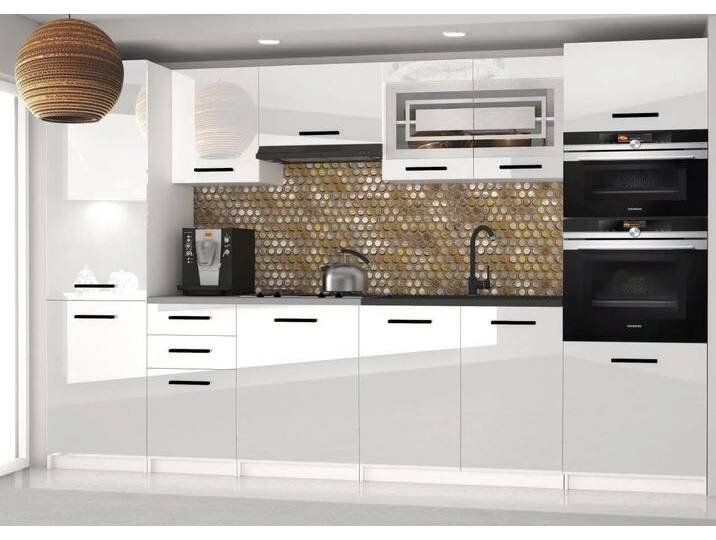 Küchenzeile Belini 300 cm weiß glänzend mit Arbeitsplatte Syntka2 Hersteller INF SYNTKA2/5/WT/W/0/B1 Küchenzeile Belini 300 cm weiß glänzend mit Arbeitsplatte Syntka2 Hersteller INF SYNTKA2/5/WT/W/0/B1 von belini