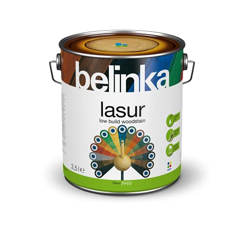 BELINKA Holzlasur Honig - 2,5 Liter Premium Lasur - Holzanstrich - Für Innen und Außen - Lasur 25 von belinka