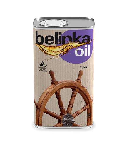 BELINKA Tungöl - 0,5 Liter Rein Pflanzliches Holzöl - Schutz vor Nässe & Witterung - Natürlicher Holzschutz & Holzfinish von belinka