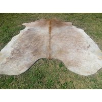 Beige Brauntöne Große Neuer Rindsleder Teppich Naturhaare Auf - 6x6 Ft Größe Ca. Tri-Color Braun Töne Weiche Haare Kuhfell E-Bm von bellamirella