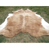 Brindle Caramel Braun Große Neuer Rindsleder Teppich Naturhaare Auf - 6x6 Ft Größe Ca. Tri-Color Braun Töne Weiche Haare Kuhfell R-R C Brindle Caramel Braun Große Neuer Rindsleder Teppich Naturhaare Auf - 6x6 Ft Größe Ca. Tri-Color Braun Töne Weiche Haare Kuhfell R-R C von bellamirella