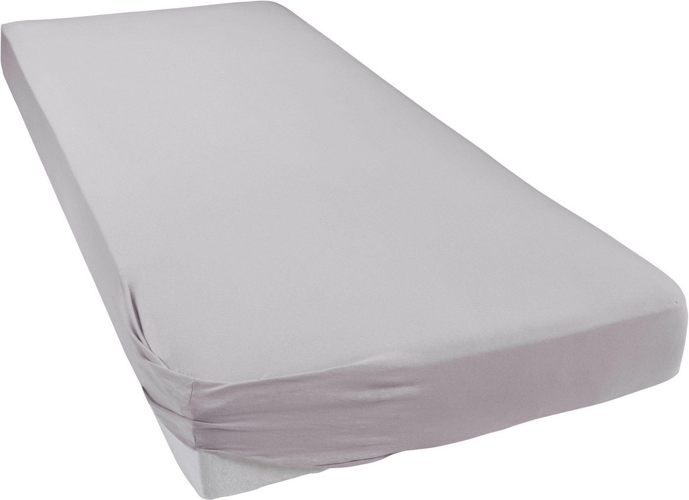 bellana Spannbettlaken Jersey-Elasthan deLuxe, Jersey-Elasthan, Gummizug: rundum, (1 Stück), für Boxspringbetten und sehr hohe Matratzen von bellana