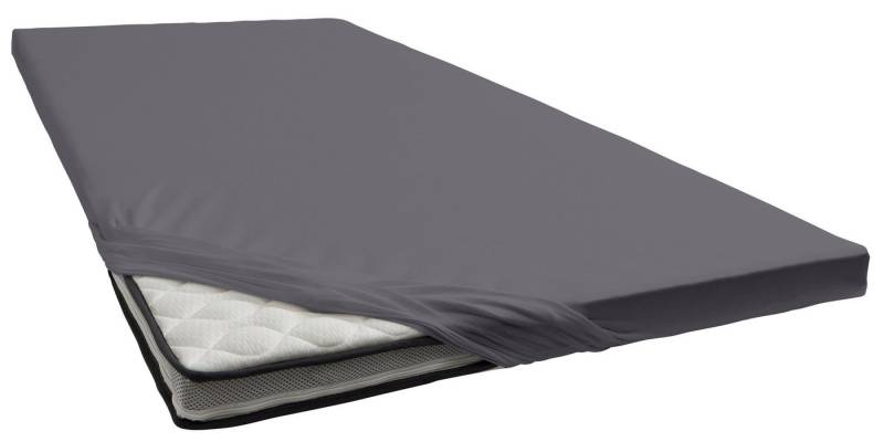 bellana Spannbettlaken Jersey-Elasthan deluxe in Gr. 90x200, 140x200 oder 180x200, für Topper, Jersey-Elasthan, Gummizug: rundum, (1 Stück), aus Baumwolle, für Matratzen bis 10 cm Höhe, Bettlaken, Spannbetttuch von bellana