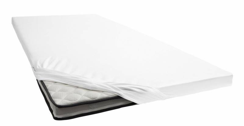 bellana Spannbettlaken Jersey-Elasthan deluxe in Gr. 90x200, 140x200 oder 180x200, für Topper, Jersey-Elasthan, Gummizug: rundum, (1 Stück), aus Baumwolle, für Matratzen bis 10 cm Höhe, Bettlaken, Spannbetttuch von bellana
