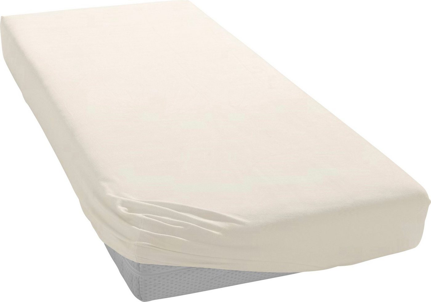 bellana Spannbettlaken Melone in Gr. 70x140, 90x200, 140x200 oder 180x200 cm, Mako-Jersey, Gummizug: rundum, (1 Stück), Baumwolle, Matratzen bis 25cm Höhe, Spannbetttuch auch für Kinder von bellana