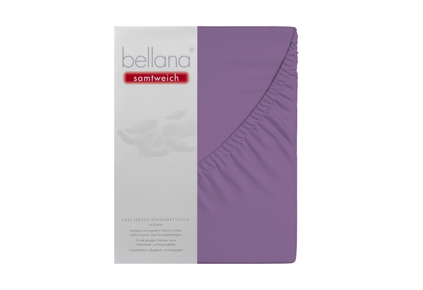 bellana Spannbettlaken Bellana samtweich, Jersey, Gummizug: rundum, (1 Stück), Perfekte Passform dank Elasthan von bellana