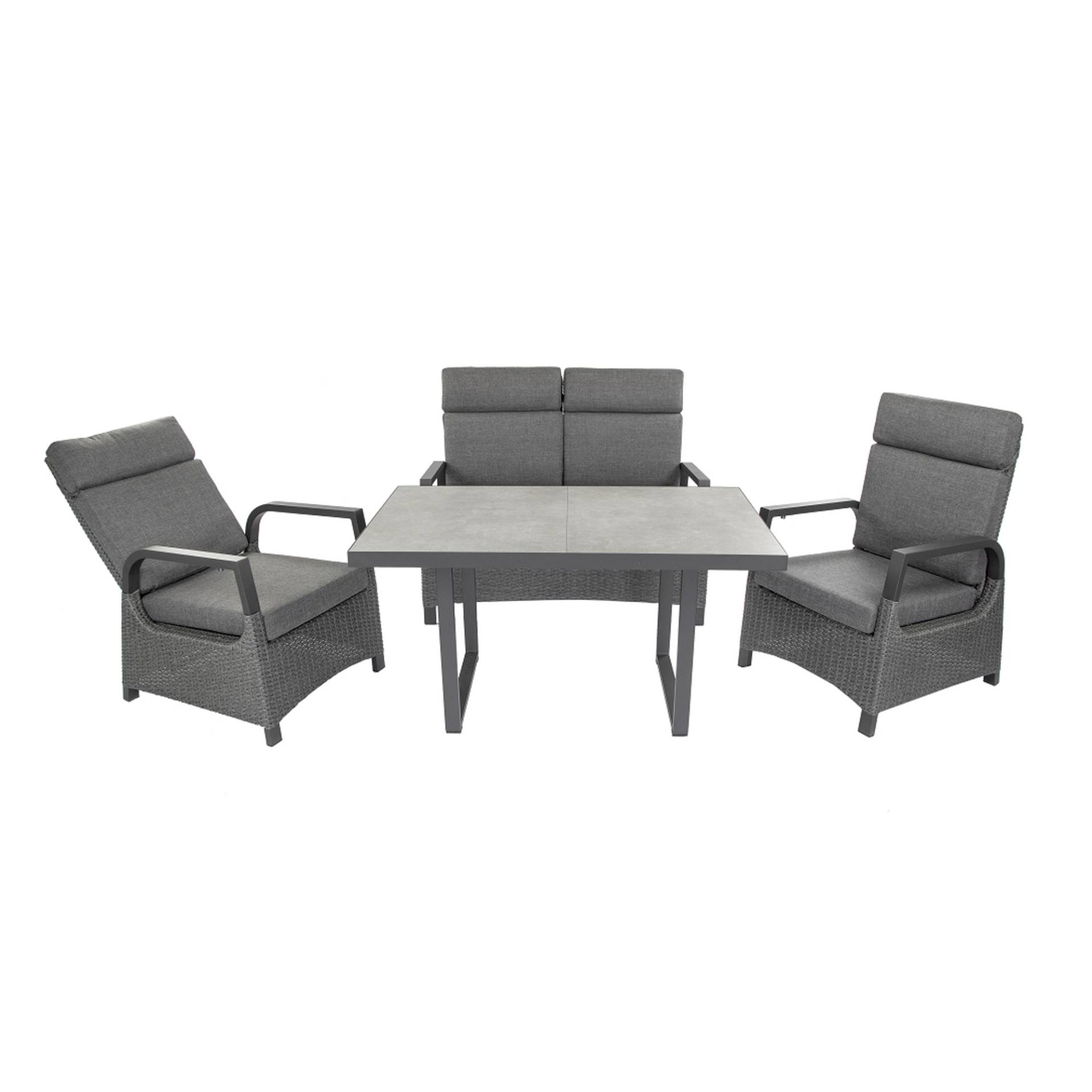 bellavista® Dining-Lounge-Set 'Orlando' grau 4-teilig von bellavista®