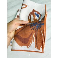 Vintage Leinen Serviette Herbst Blätter Erntedank Dekor von bellelinen