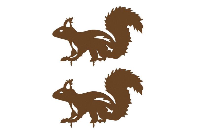 bellissa Haas GmbH Gartenstecker Rost Gartendeko Garten Stecker Rostdeko Baumstecker Roststecker (2-St) Edelrost Eichhörnchen Corten-stahl 30 x 20 x 0,15 cm von bellissa Haas GmbH