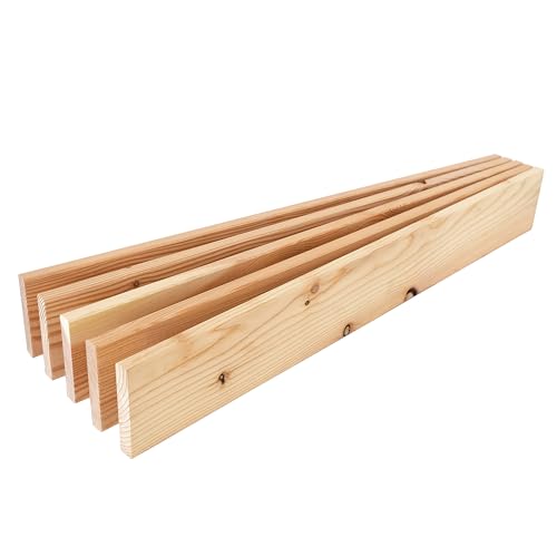 bellissa – Ersatz-Holzdielen Lärche (5er-Set) – Passend für Komposter aus Holz & Metall – Witterungsbeständig & langlebig – Nachhaltiges Lärchenholz aus regionaler Forstwirtschaft – Made in Germany von bellissa