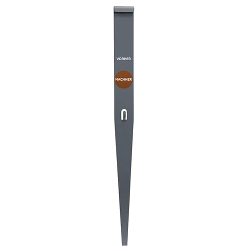 bellissa - Bodenanker-Fixierung für Rasenkanten Cortenstahl Höhe 13 cm einzeln - Robuster Erdanker für zusätzliche Stabilisierung von Beetabgrenzungen & -einfassungen - Erdspieß für Beetbegrenzung von bellissa