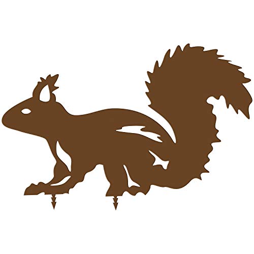 bellissa Diverse Deko Rost-Figuren Tiere – Lebensgroße Dekotiere Gartenstecker Zaun Corten Edelrost Eichhörnchen 30 x 20 x 0,15 cm bellissa Diverse Deko Rost-Figuren Tiere – Lebensgroße Dekotiere Gartenstecker Zaun Corten Edelrost Eichhörnchen 30 x 20 x 0,15 cm von bellissa