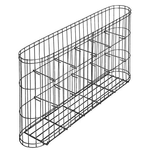 bellissa Gabione LEONARDO - 95555 - Vielseitiger Steinkorb für den Garten als Zaun oder Begrenzungs-Mauer - fertig montiert - 58 x 10 x 30 cm von bellissa