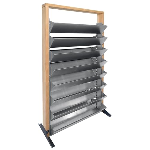 bellissa - INALTO L16 Hochbeet vertikal Pflanzenständer 100x50x1800cm - Vertikalbeet Regal mit 2x8 Pflanzkästen ohne Zwischenböden für Kräuter, Pflanzen & Blumen - Vertikaler Garten aus Holz & Metall von bellissa