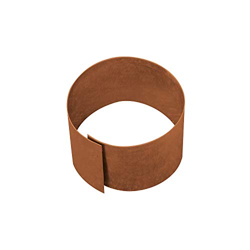 bellissa Rasenkante Kreis Ø20 cm H 13 cm corten - Cortenstahl - rund - Mit patentierter Verbindungstechnik von bellissa