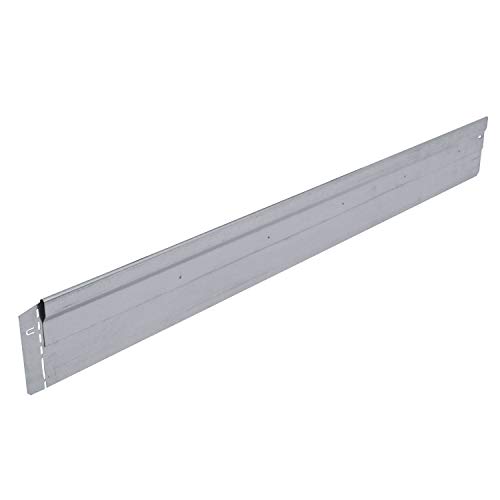bellissa Rasenkante NT aus Metall - 7091 - Stahlblech feuerverzinkt und verwindungssteif, silberfarbig - 118 x 13 cm, Nutzlänge 11,5 m - Mit patentierter Verbindungstechnik von bellissa