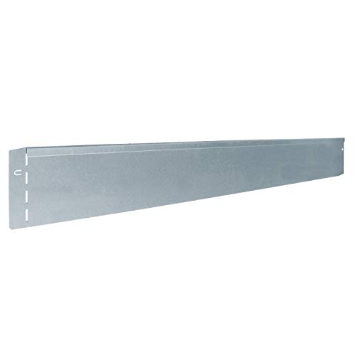 bellissa Rasenkante aus Metall - 7002 - Stahlblech feuerverzinkt, silberfarbig - 118 x 13 cm, Nutzlänge 17,25 m - Mit patentierter Verbindungstechnik von bellissa