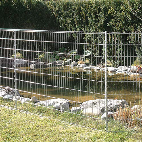 bellissa Teichschutz-Zaun Set - 92883 - Funktionaler Zaun für Abgrenzungen im Garten oder als Kleintiergehege - Schutzzaun für Teiche und Tiere - 710 x 80 cm von bellissa