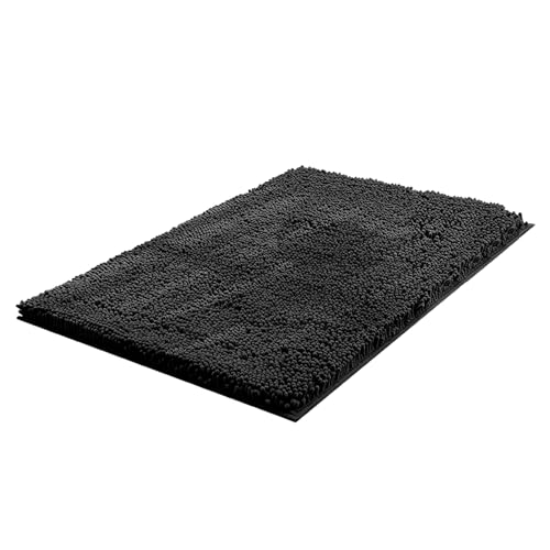 Badematten, wasserabsorbierende Duschmatte, Waschbare Badteppiche, rutschfester Waschteppich, weicher und bequemer Badezimmerteppich, langlebiger Badezimmerteppich, Zubehör von bellv