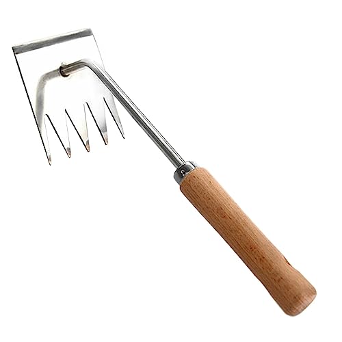 Garten-Unkrautentferner, leichter Unkrautwurzelentferner, manueller Garten-Unkrautjäter aus Edelstahl, Unkrautjäter-Werkzeug mit ergonomischem Design, Terrassen-Unkrautentferner-Werkzeug zum Jäten von bellv