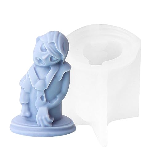 Kerzenformen - Wiederverwendbare Zombie Silikonform | Zombie Form für Kerzen, Wiederverwendbare Silikonformen 3D Zombie für Gips Ornamente Bellv von bellv