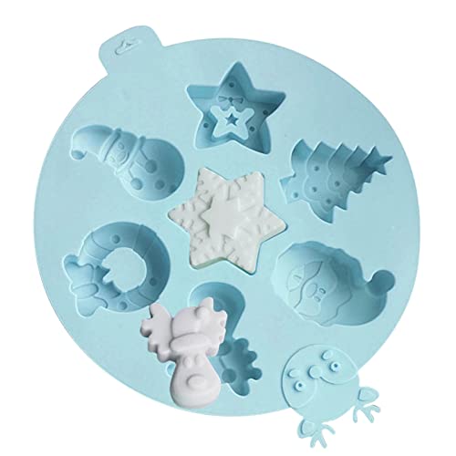 Silikonform Weihnachten | Weihnachts-Silikonform für Schokolade, Silikonbackform, hitzebeständige Weihnachts-Silikonform für die Dekoration von Kuchen Bellv von bellv