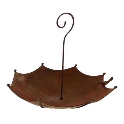 Vogelfutterstation, Rustikales Design, Kolibri-Futterstation Mit Stabilem Metallhaken, Vogelfutterstation Für Den Außenbereich, Hängende Vogelfutterschale Für Wildvogel-Garten-Hinterhof-Dekoration von bellv