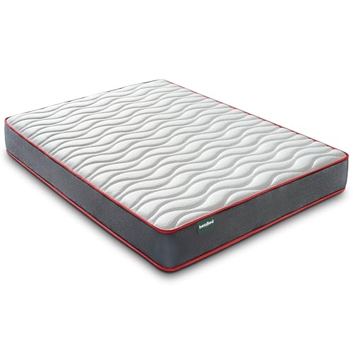 beloBed Matratzen 90x190 Memory Foam Matratze. Matratze 90 x 190 cm, wendbar, Höhe 18 cm, mittlere Härte, widerstandsfähig, atmungsaktiv, gerollt, bequem, grau ComfortFusion beloBed Matratzen 90x190 Memory Foam Matratze. Matratze 90 x 190 cm, wendbar, Höhe 18 cm, mittlere Härte, widerstandsfähig, atmungsaktiv, gerollt, bequem, grau ComfortFusion von beloBed