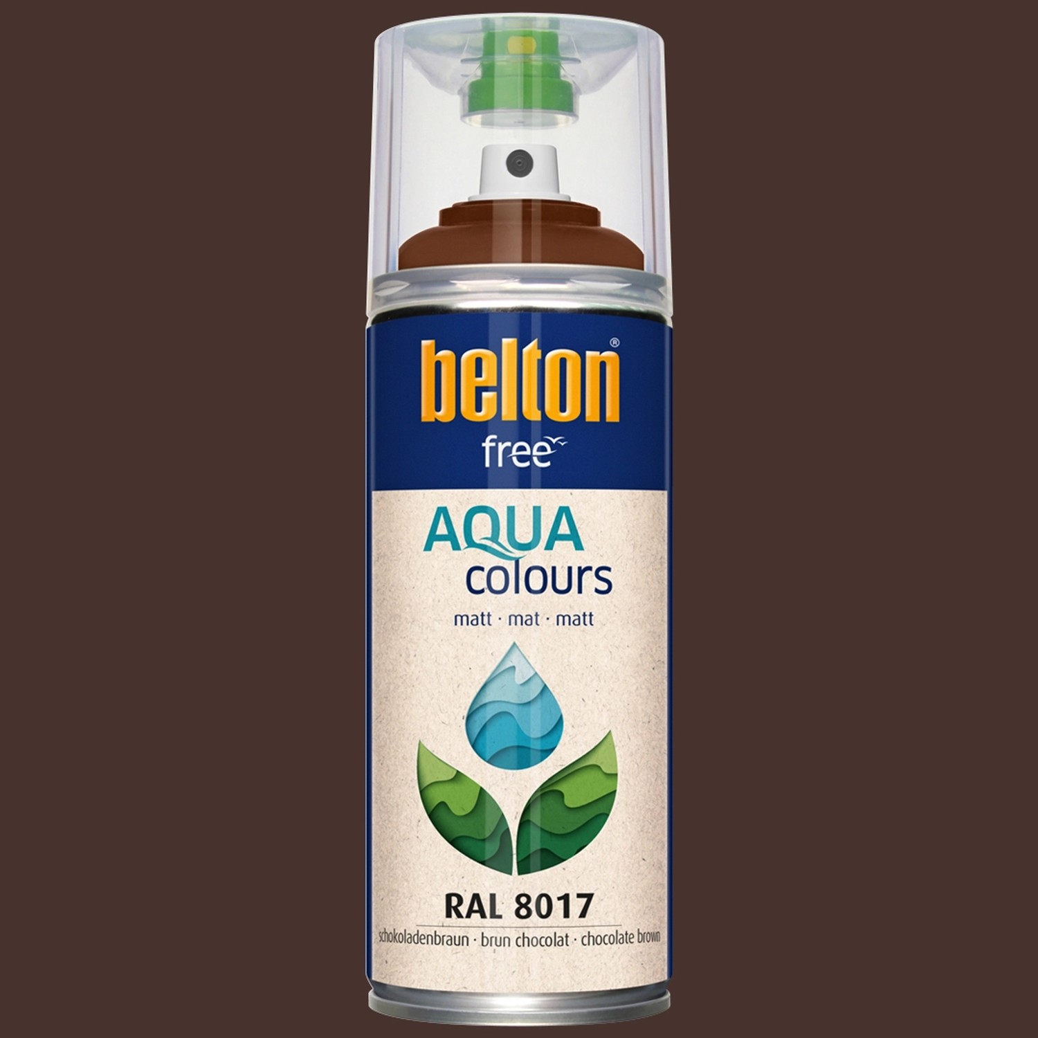 Belton Free AQUAcolours Buntlack RAL 8017 Schokobraun matt 400 ml Belton Free AQUAcolours Buntlack RAL 8017 Schokobraun matt 400 ml von belton