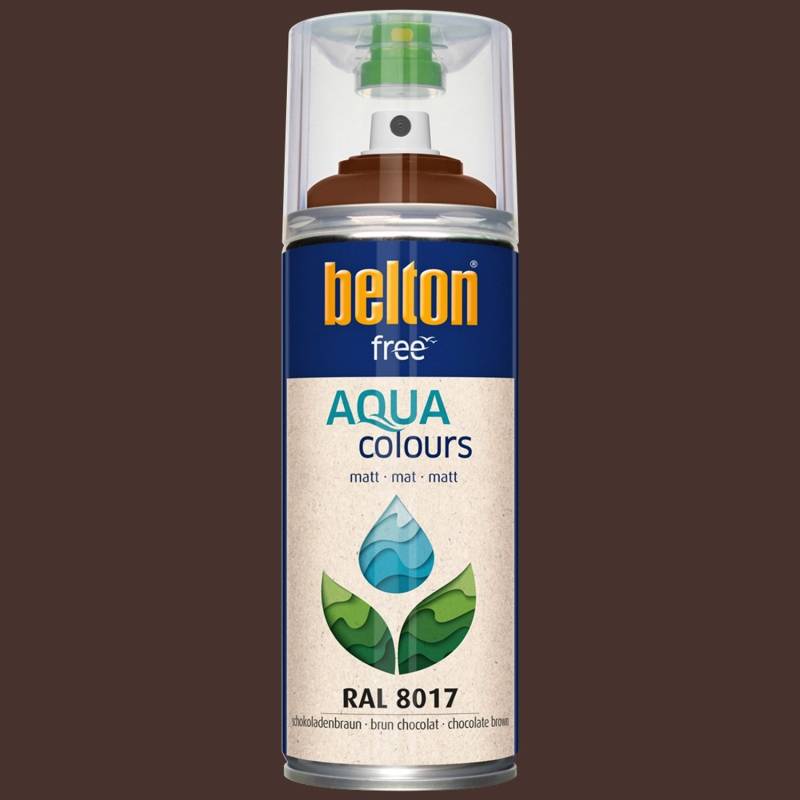 Belton Free AQUAcolours Buntlack RAL 8017 Schokobraun matt 400 ml von belton