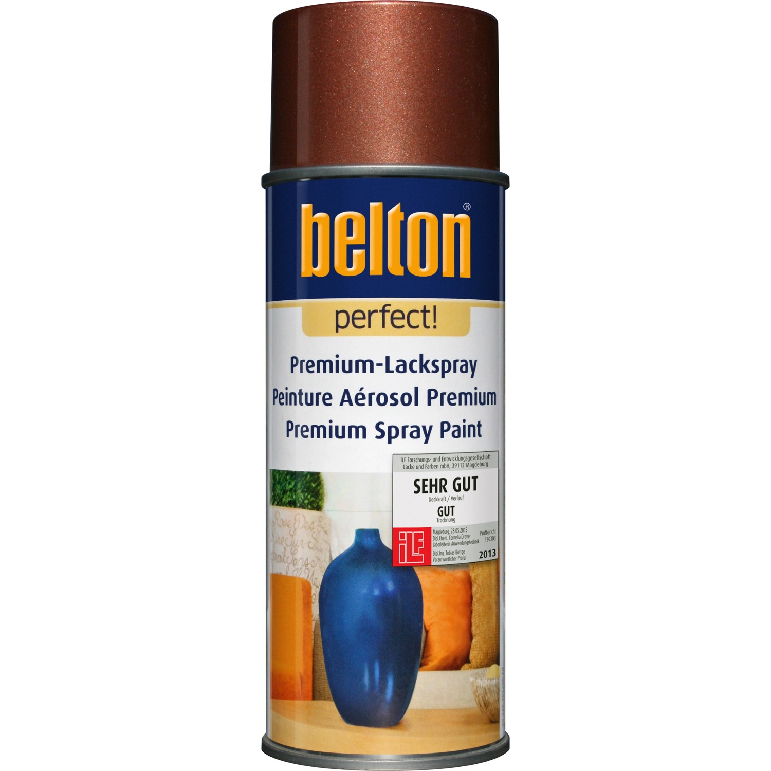 Belton Perfect Premium-Lackspray Kupfer glänzend 400 ml von belton