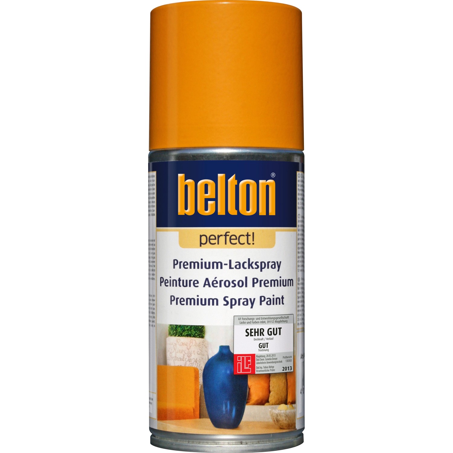 Belton Perfect Premium-Lackspray Orange seidenmatt 150 ml von belton