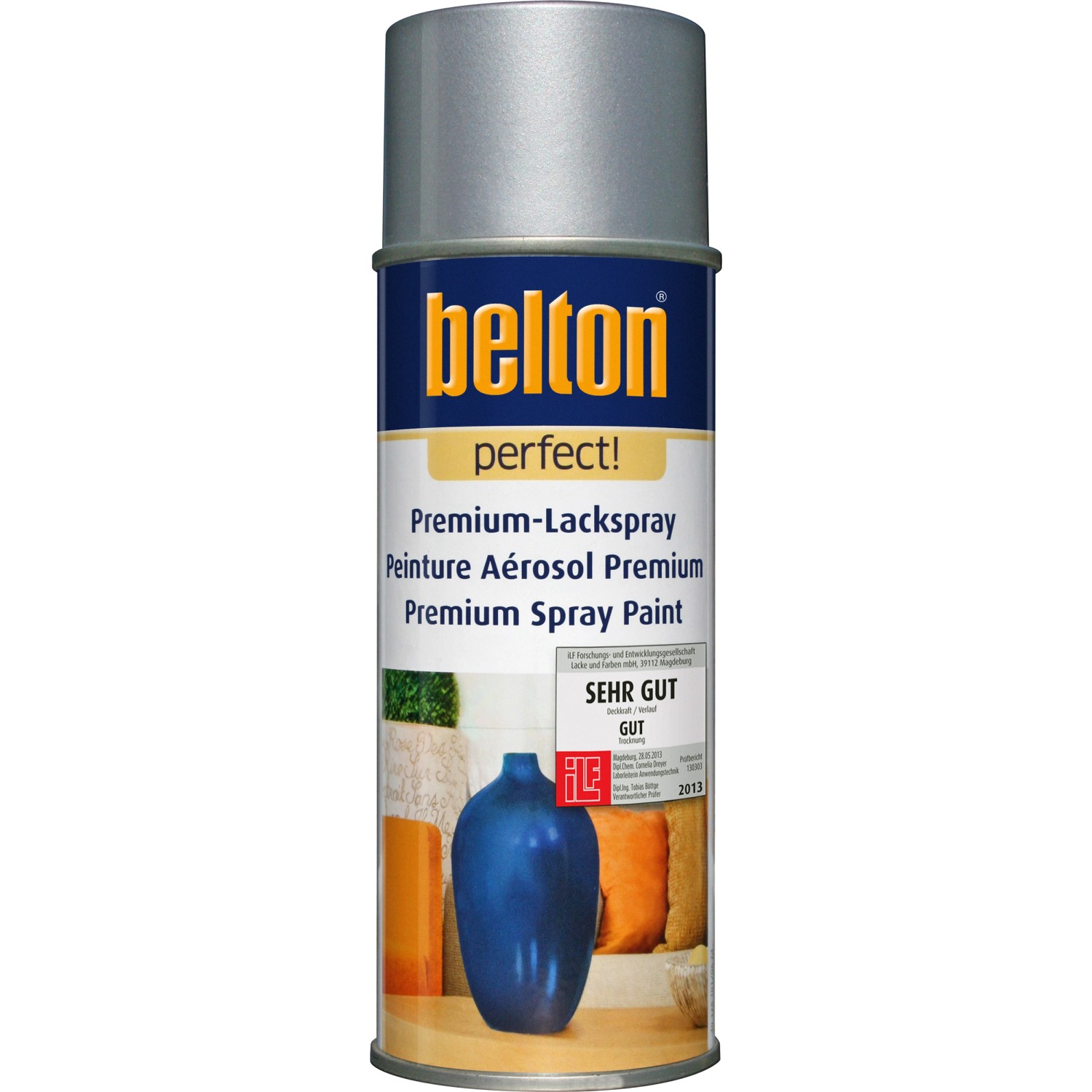 Belton Perfect Premium-Lackspray Silber glänzend 400 ml von belton