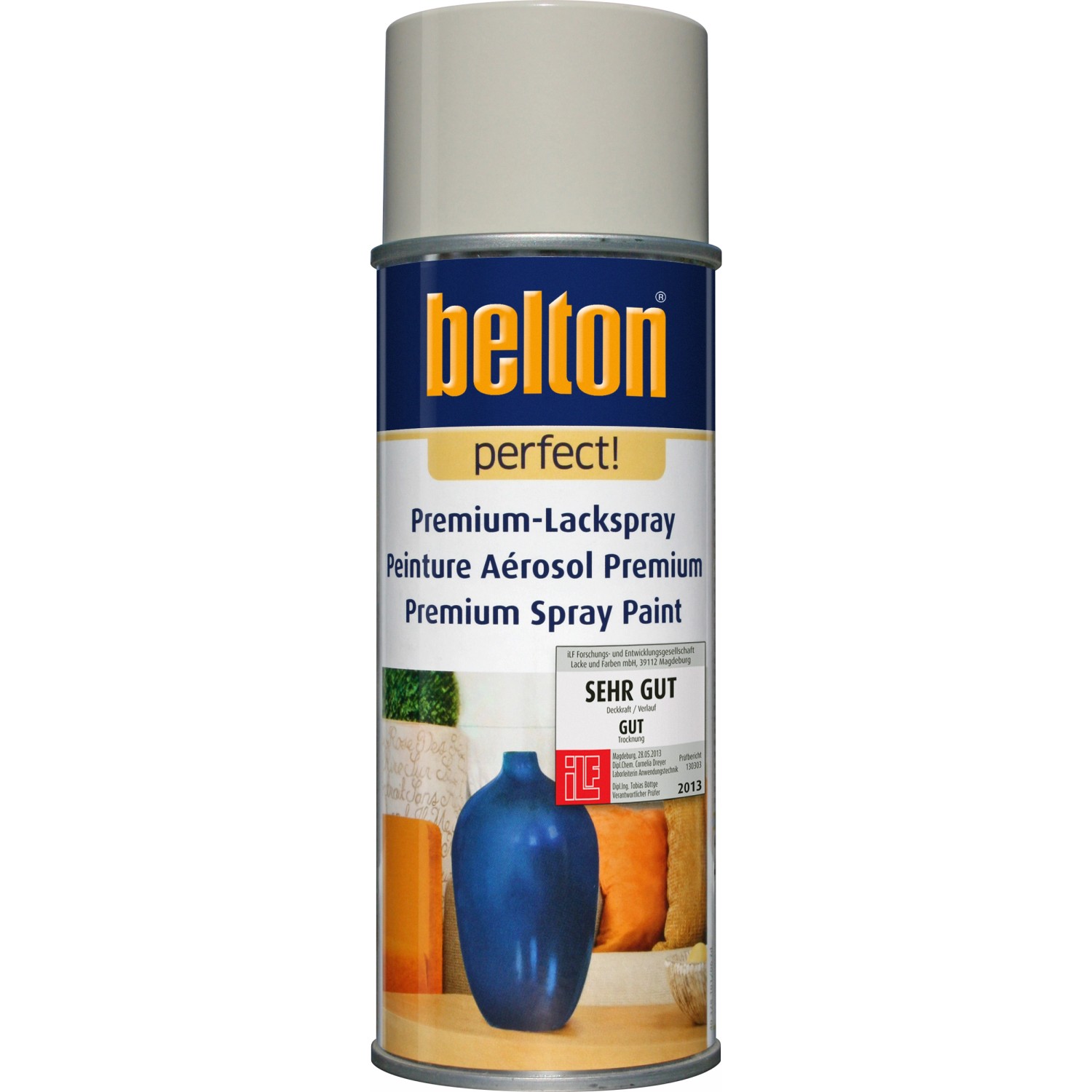 Belton Perfect Premium-Lackspray Weiß seidenmatt 400 ml von belton