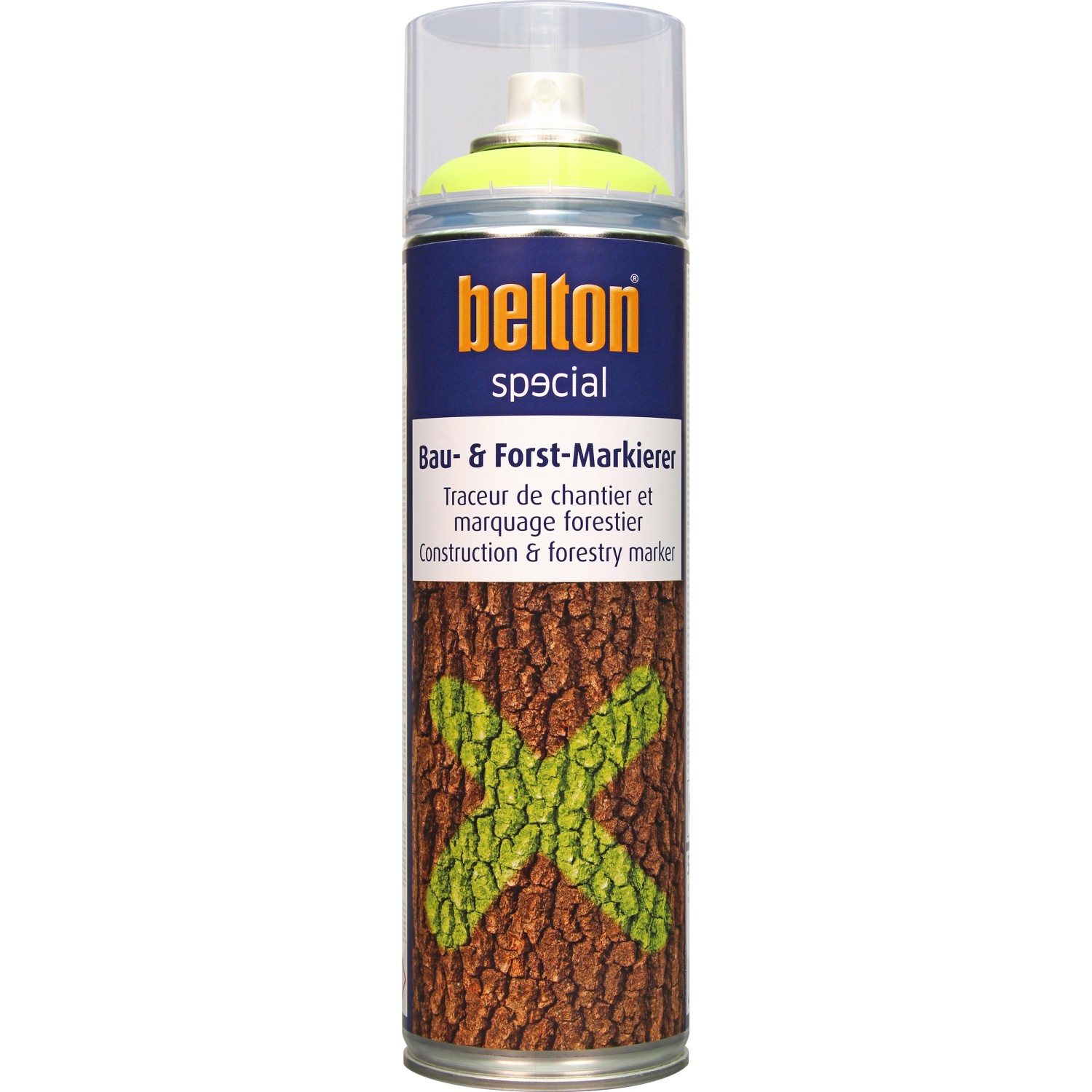 Belton Special Bau- & Forst-Markierer Spray Neongelb seidenmatt 500 ml von belton