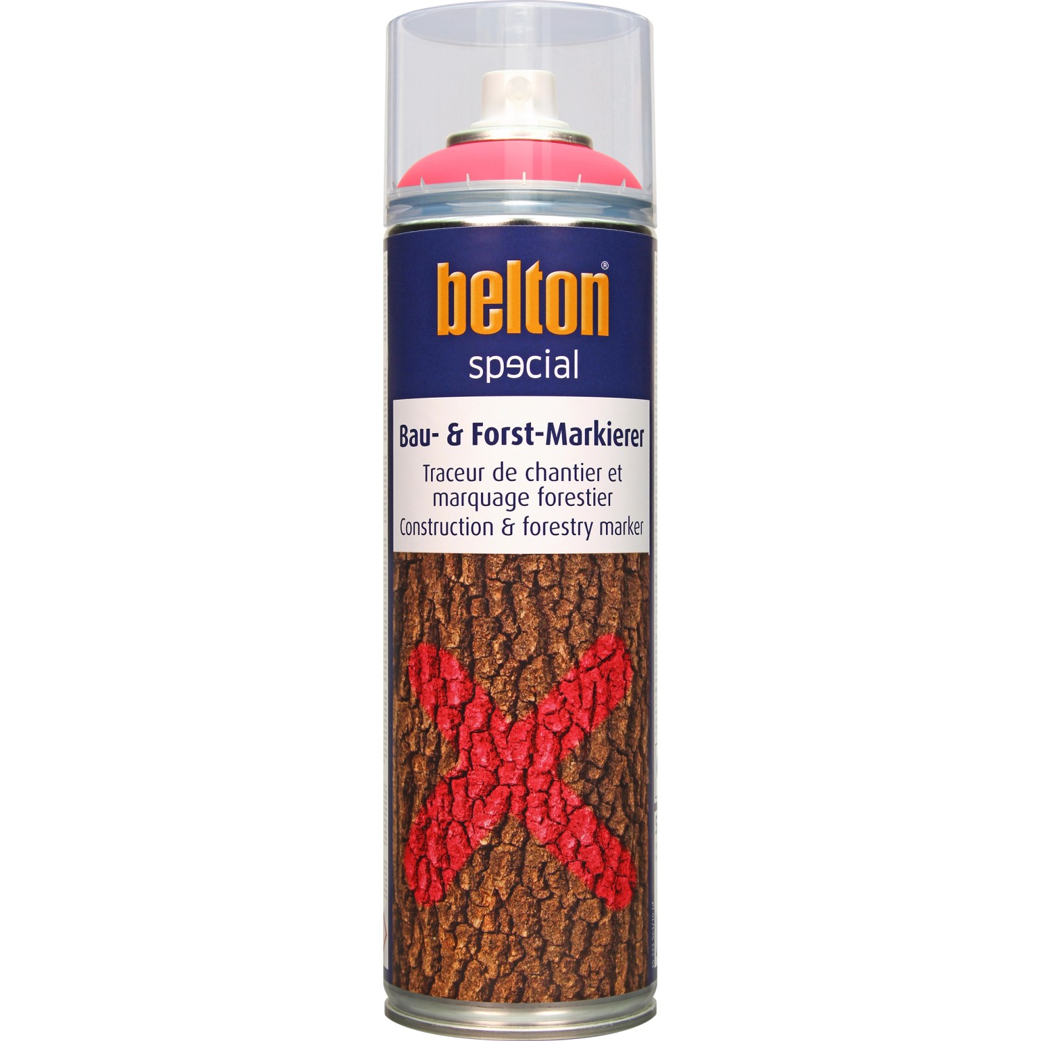 Belton Special Bau- & Forst-Markierer Spray Neonrot seidenmatt 500 ml von belton