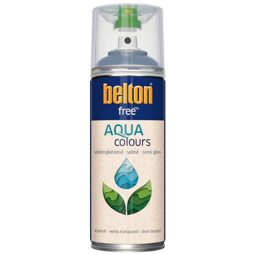 belton free Wasserlack Klarlack seidenglänzend, farblos, 400 ml - Geruchsneutral von belton