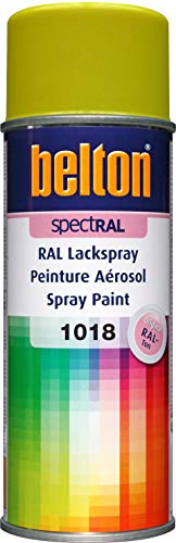 belton spectRAL Lackspray RAL 1018 zinkgelb, glänzend, 400 ml - Profi-Qualität von belton