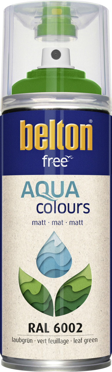 Belton free Lackspray Acryl-Wasserlack 400 ml laubgrün matt von belton