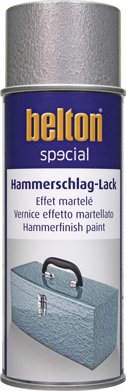 Belton special Hammerschlag-Lackspray 400 ml silber von belton