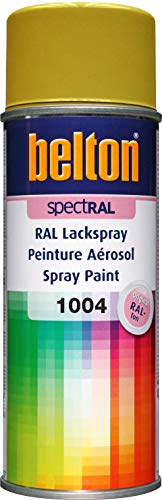 belton spectRAL Lackspray RAL 1004 goldgelb, glänzend, 400 ml - Profi-Qualität von belton