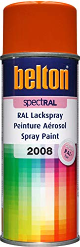 belton spectRAL Lackspray RAL 2008 hellrotorange, glänzend, 400 ml - Profi-Qualität von belton