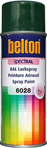 belton spectRAL Lackspray RAL 6028 kieferngrün, glänzend, 400 ml - Profi-Qualität von belton